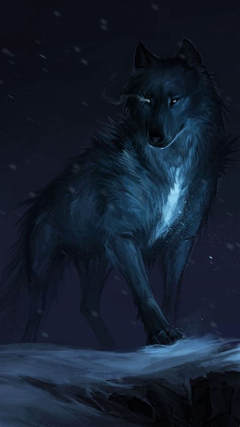 Dark Wolf Anime Wallpapers Wallpaper Cave