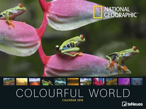 2018 National Geographic Colourful World Poster Calendar Photography