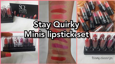 Stay Quirky Minis Lipstick Set Review Sq Mini Lipstick Set Review