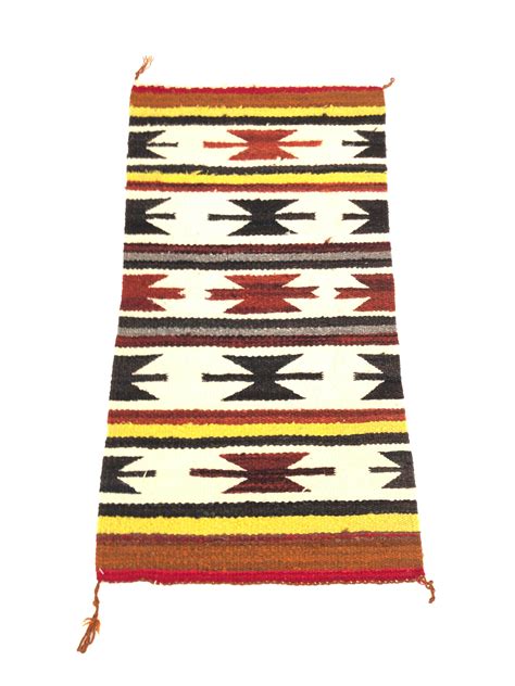 Lot Small Native American Navajo Hand Woven Rug