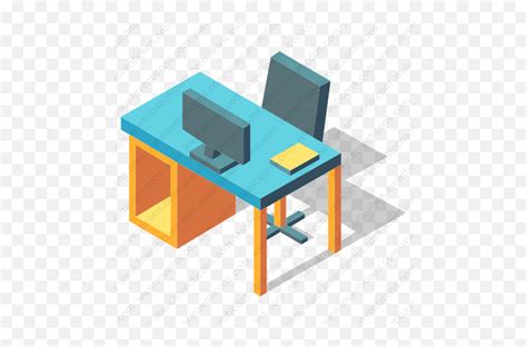 Download Computer Desk Vector Icon Inventicons Png Free Transparent