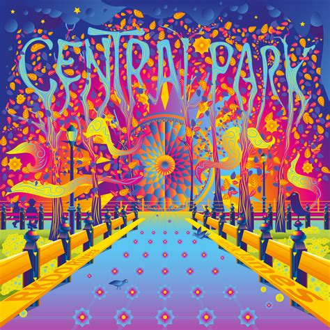 Central Park Single Psychedelic Cover Art Andrei Verner