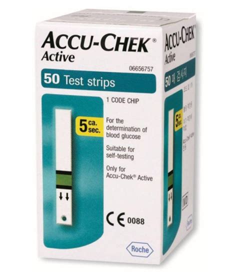 Accu Chek Active 50 Test Strips Expiry Aug 19 Buy Online At Best Price
