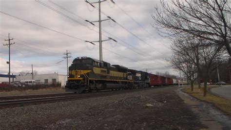 Ns 1068 Erie Rr Heritage Unit Leads 11k In Bedford Youtube