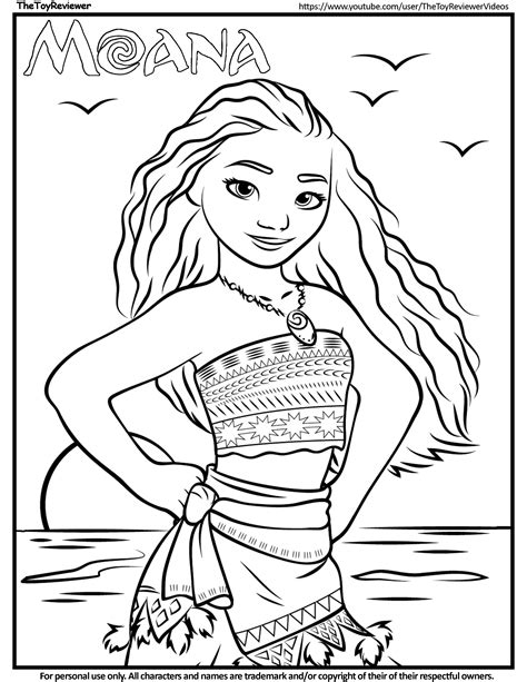 Moana Printable Coloring Pages