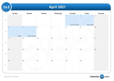 April 2021 Calendar Usa They Are Free And Ready To Print In A4 Or