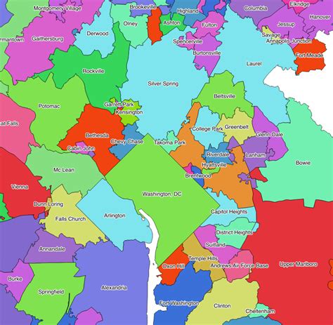 Northern Virginia Zip Code Map Get Latest Map Update