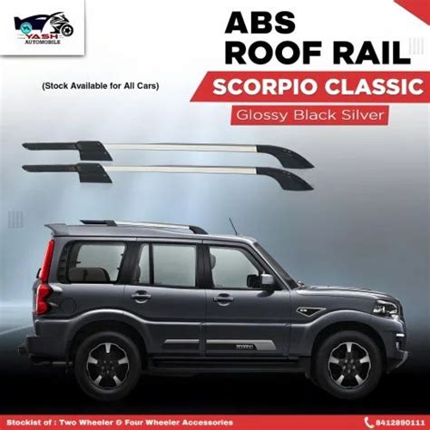 Mahindra Scorpio Classic New Roof New Rails Oem Full Abs Blacksilver