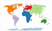 What are the 7 Continents of the World/World Continents Map | Mappr