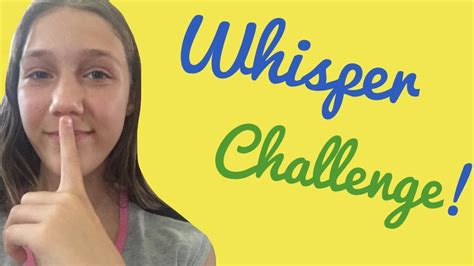 Whisper Challenge Youtube