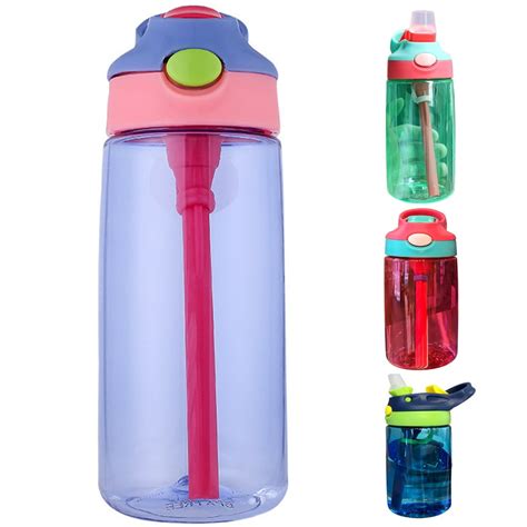 Spring Park Kids Children Straw Sports Water Bottle School Leak Proof