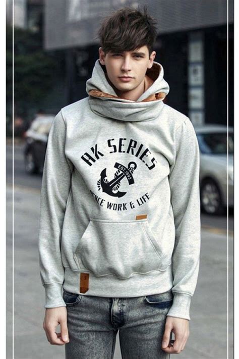 Scarf Style Cool Man Fashion Hoodie Hoodie Outfit Men