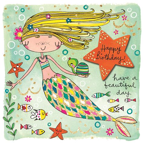 Happy birthday mcaelyn hope yu enjoyed your special day. Magrudy.com - Rachel Ellen Happy Birthday Mermaid Card ...