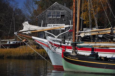 Ardelle And Lewis Story Essex Schooners Photograph By Michael Dyer