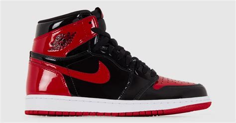 Nikes Iconic ‘bred Jordan 1 Shoe Is Getting A Glossy Patent Leather Look
