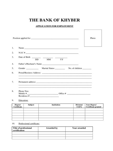 Bankers work for banks or other financial institutions to service and counsel individual and corporate clients in their financial needs. Bank Job Application Form - 5 Free Templates in PDF, Word, Excel Download
