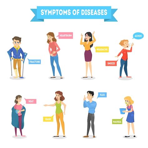 Premium Vector Ill People With Different Disease Set Collection Of