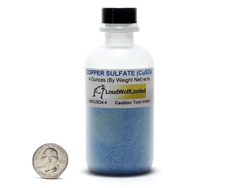 Copper Sulfate 4 Ounces Dry Powder 997 Feedstock Grade