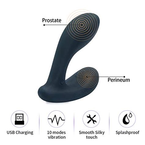 Prostate Massager Anal Vibrator With Dual Motors10 Frequency Modes