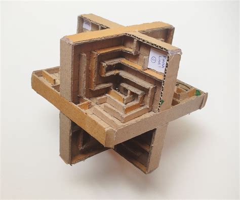 3d Cardboard Labyrinth Maze 19 Steps With Pictures Instructables