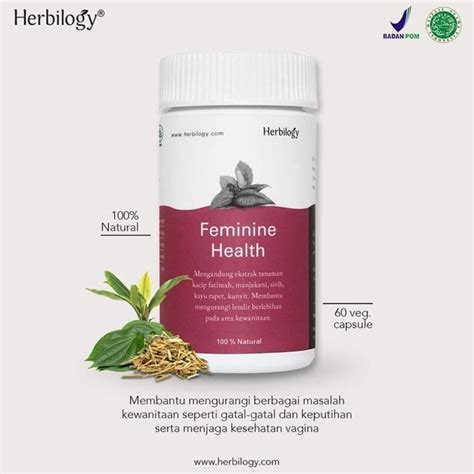 Jual Herbilogy Feminine Health Keputihan 60 Capsule Original Shopee Indonesia