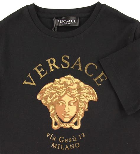 Versace T Shirt Black W Goldlogo Asap Shipping