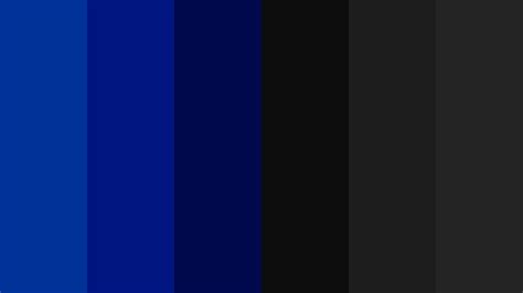 Blue And Black Color Palette