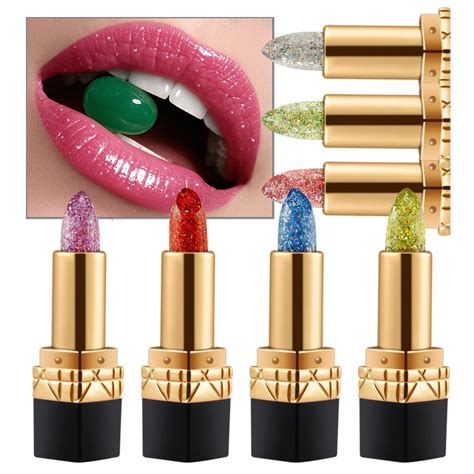 Niceface Brand Makeup Luxury Discolor Diamond Lipstick Glitter