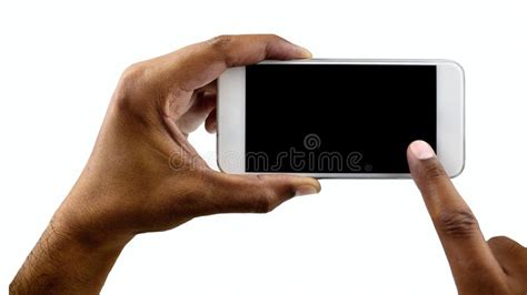 My White Phone Vertical Stock Photo Image Of Black 122626704