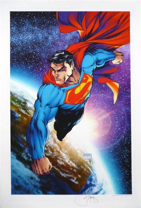 Michael Turner Superman Art Print By Michael Turner And Peter