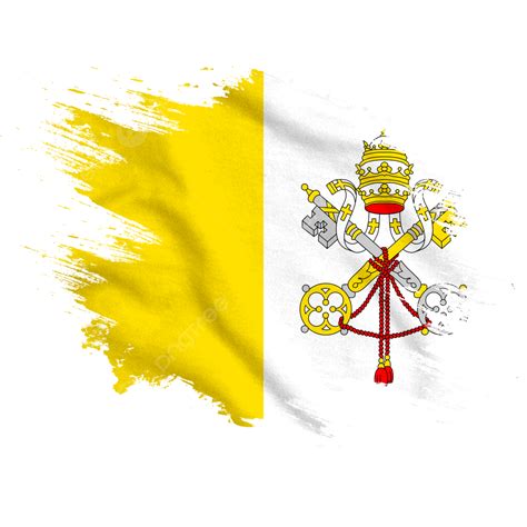 Pincel De Bandera De Acuarela Nueva Ciudad Del Vaticano Png Ciudad