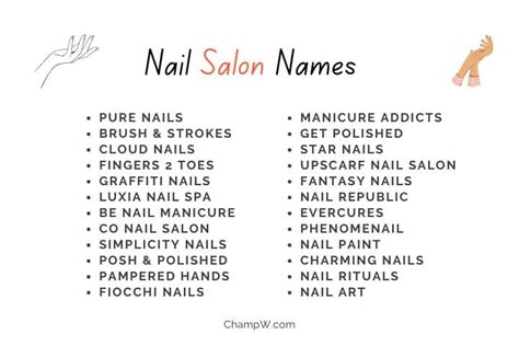 550 Classy Nail Salon Names That Are Totally Rad