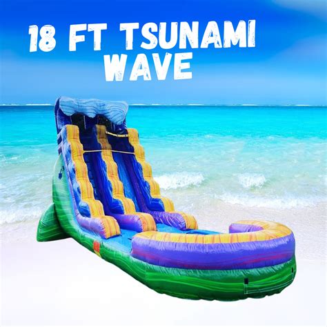 18 Ft Tsunami Wave Waterslide Inflatable Rentals In Gray Court