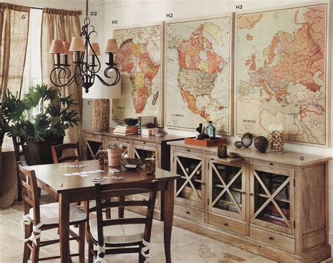 Maps Decor Office Vintage Map Decor Steampunk Home Decor Diy