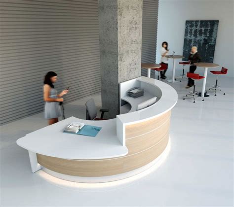 Reception Desks Contemporary And Modern Office Furniture Curved