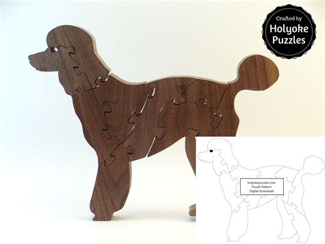 Poodle Dog Puzzle Pattern Pdf Png Svg Digital Download Etsy Dog