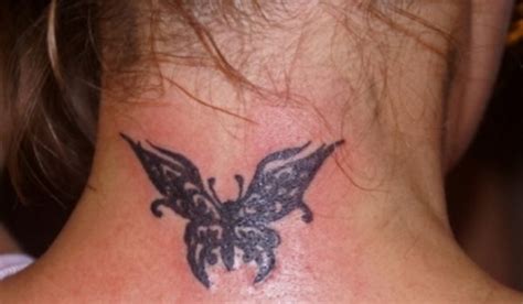 Butterfly Tattoo Designs For Girls On Neck Tattoo Design