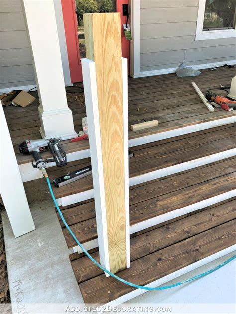 Building The Front Porch Steps Part 3 Adding The Porch Step Railing