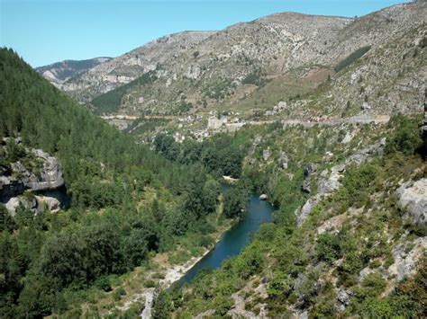 Nationaal Park Van De Cevennen Gorges Du Tarn Met Het Gehucht Prades
