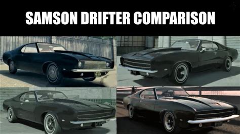 Samson Drifter Comparison Mafia Trilogy Youtube
