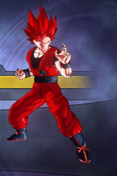 Goku Ssj God Red With Gi Of Anime Xenoverse Mods