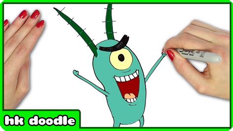 How To Draw Plankton From Spongebob Squarepants Drawing Tutorial By