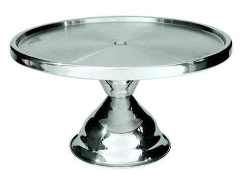 Cake Stand Tall Stainless Steel