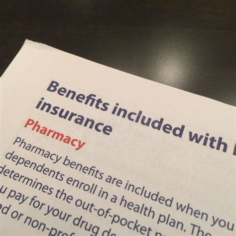 Pharmacy Benefits With Health Plan Editorial Photo Image Of Black