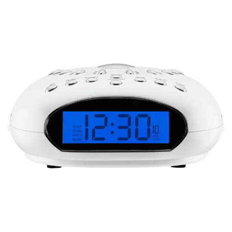 Conair Soothing Sounds And Relaxation Clock Radio White