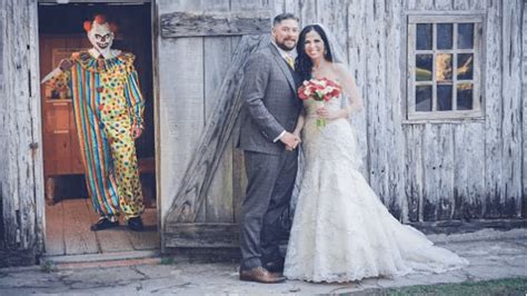 Itt találod a texasi láncfűrészes. Gyilkos bohóc tűnt fel az esküvői fotózáson | NLCafé