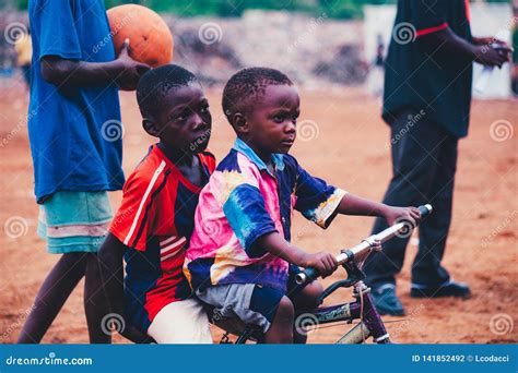 African Kids Playing Football