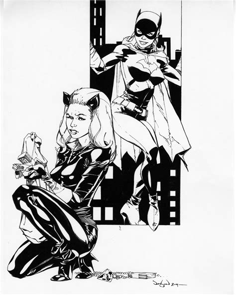 Jason Pearson Catwoman Batgirl Art