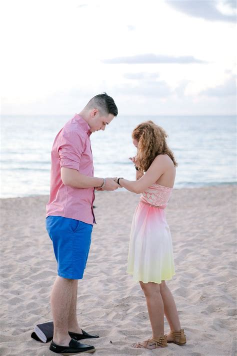 Romantic Beach Proposal Featured In The Knot Romantic Beach Fort Lauderdale Beach Fort