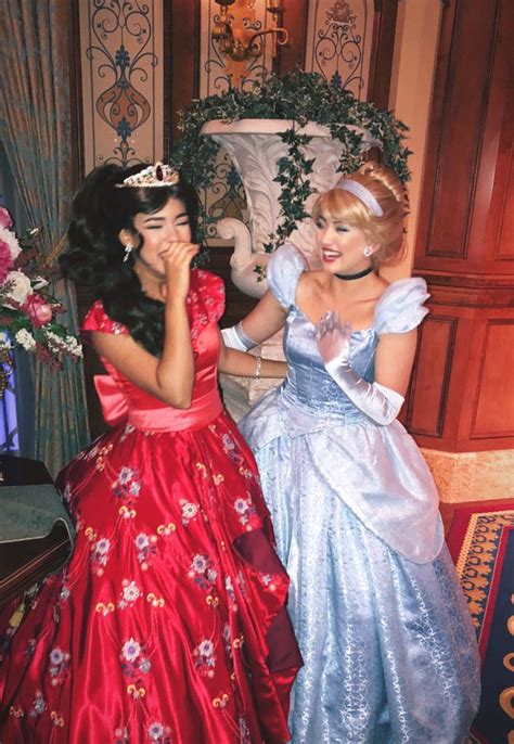 Elena And Cinderella Disney World Princess Disney Princess Elena